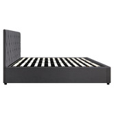 Living Fusion Kenzo Velvet Gas Lift Storage Bed Frame