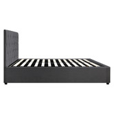 Living Fusion Kenzo Velvet Gas Lift Storage Bed Frame