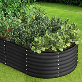 Living Fusion Gaya Galvanised Steel Raised Garden Bed