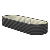 Living Fusion Gaya Galvanised Steel Raised Garden Bed