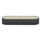 Living Fusion Gaya Galvanised Steel Raised Garden Bed