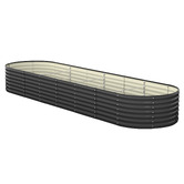 Living Fusion Gaya Galvanised Steel Raised Garden Bed