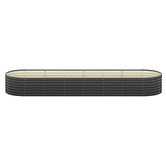 Living Fusion Gaya Galvanised Steel Raised Garden Bed