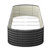 Living Fusion Gaya Galvanised Steel Raised Garden Bed