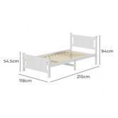 Living Fusion Clara Pine Wood Bed Frame