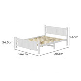 Living Fusion Clara Pine Wood Bed Frame