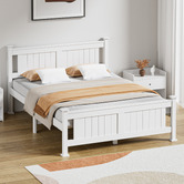 Living Fusion Clara Pine Wood Bed Frame