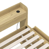 Living Fusion Natural Cassandra Bed with USB Port &amp; Drawers