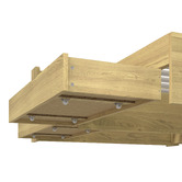 Living Fusion Natural Cassandra Bed with USB Port &amp; Drawers