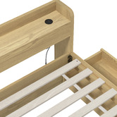 Living Fusion Natural Cassandra Bed with USB Port &amp; Drawers