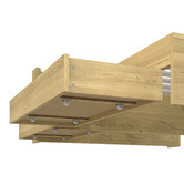 Living Fusion Natural Cassandra Bed with USB Port &amp; Drawers