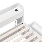 Living Fusion White Cassandra Bed with USB Port &amp; Drawers