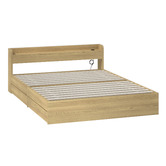 Living Fusion Natural Cassandra Bed with USB Port &amp; Drawers