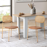 Living Fusion Radegonde Faux Leather Dining Chairs