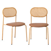 Living Fusion Radegonde Faux Leather Dining Chairs