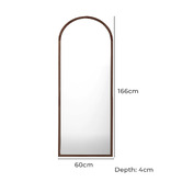 Living Fusion 166cm Brown Lucille Full Length Mirror