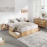 Living Fusion 4 Piece Holly Rattan Bedroom Furniture Set