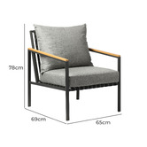 Living Fusion 2 Seater Neriah Outdoor Bistro Set