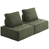 Living Fusion Isabella Tufted Accent Chairs
