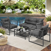 Living Fusion 4 Seater Wilhelm Outdoor Lounge Set