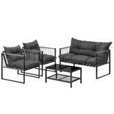 Living Fusion 4 Seater Wilhelm Outdoor Lounge Set