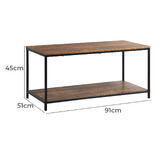 Living Fusion Lexi 2 Tier Coffee Table
