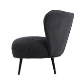 Living Fusion Aleyn Corduroy Velvet Wing Back Chair