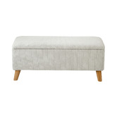 Living Fusion Ayaan Footed Storage Ottoman Bench