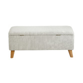 Living Fusion Ayaan Footed Storage Ottoman Bench