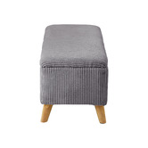 Living Fusion Ayaan Footed Storage Ottoman Bench