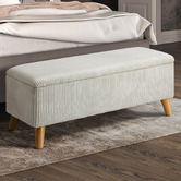 Living Fusion Ayaan Footed Storage Ottoman Bench