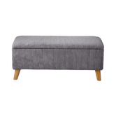 Living Fusion Ayaan Footed Storage Ottoman Bench