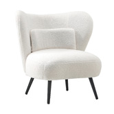 Living Fusion Aleyn Boucl&eacute; Wing Back Chair