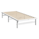 Living Fusion White Ellisha Pine Wood Bed Base