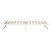 Living Fusion White Ellisha Pine Wood Bed Base