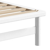 Living Fusion White Ellisha Pine Wood Bed Base