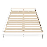 Living Fusion White Ellisha Pine Wood Bed Base