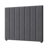 Living Fusion Grey Eloise Oversized Upholstered Bedhead