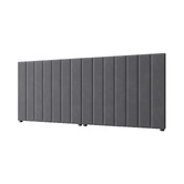 Living Fusion Grey Eloise Oversized Upholstered Bedhead