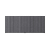 Living Fusion Grey Eloise Oversized Upholstered Bedhead