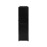 Living Fusion Black Josephine 4 Door Shoe Cabinet
