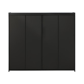 Living Fusion Black Josephine 4 Door Shoe Cabinet