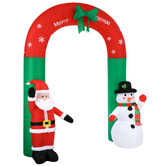 Living Fusion Winterberry Arched LED Inflatable Christmas Decoration