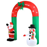 Living Fusion Winterberry Arched LED Inflatable Christmas Decoration
