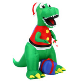Living Fusion Jolly Raptor LED Inflatable Christmas Decoration