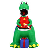 Living Fusion Jolly Raptor LED Inflatable Christmas Decoration