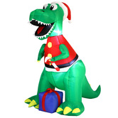 Living Fusion Jolly Raptor LED Inflatable Christmas Decoration