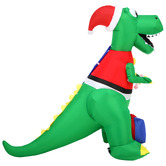 Living Fusion Jolly Raptor LED Inflatable Christmas Decoration