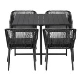 Living Fusion 4 Seater Collins Outdoor Dining Table &amp; Chair Set