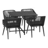 Living Fusion 4 Seater Collins Outdoor Dining Table &amp; Chair Set